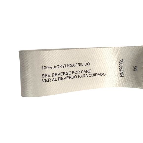 Debbie Morgan Women's Sequin V-Neck Sweater Size M Cream Winter Long Sleeve - Picture 8 of 10